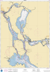 NOAA Nautical Chart 14883: St. Marys River - Munuscong Lake to Sault Ste. Marie